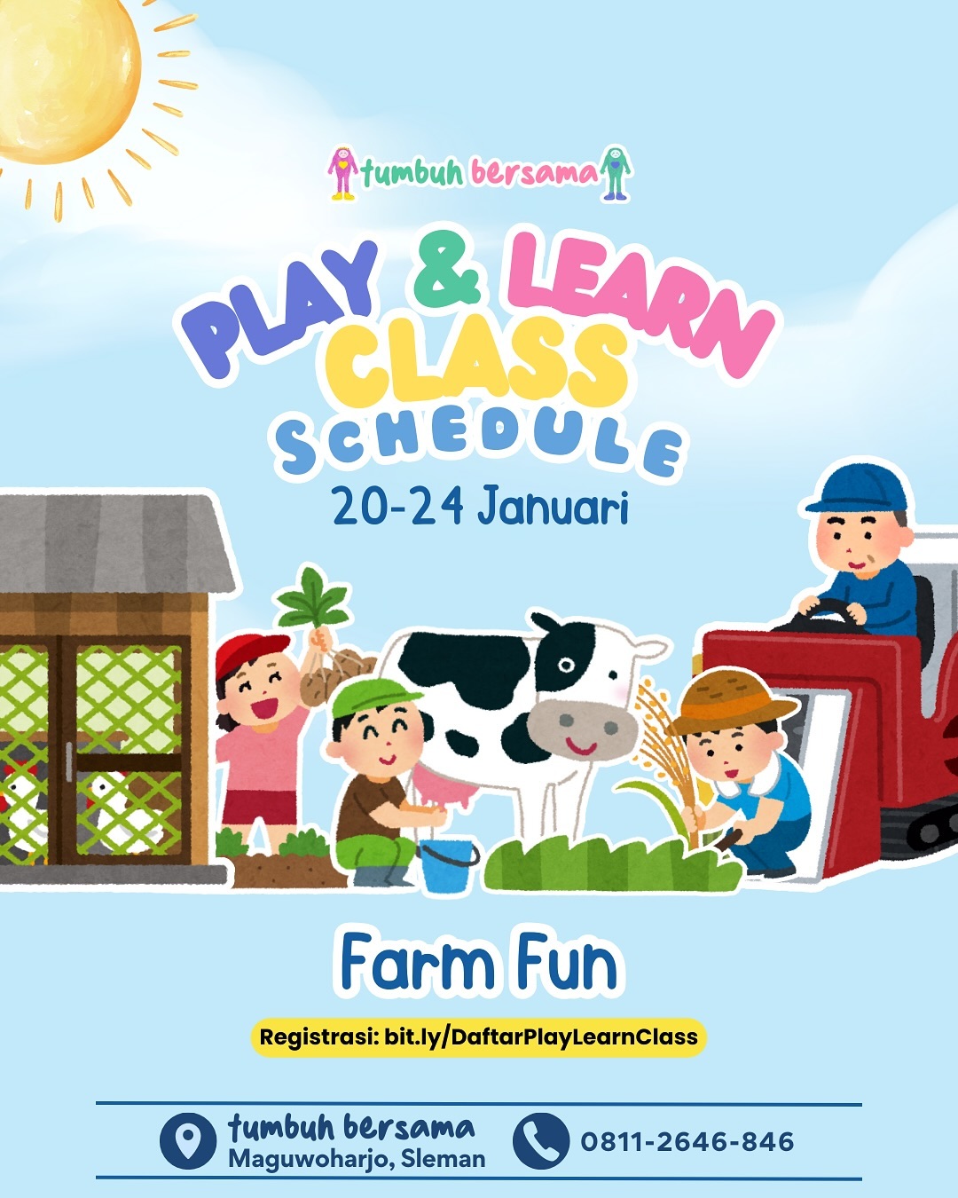 Event Farm Fun Play and Learn Class Tumbuh Bersama